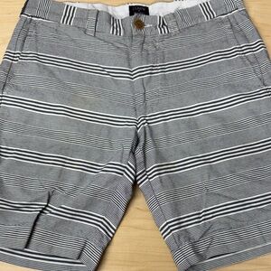 J. Crew Men's Blue‎ and White Gramercy Striped Shorts size 30